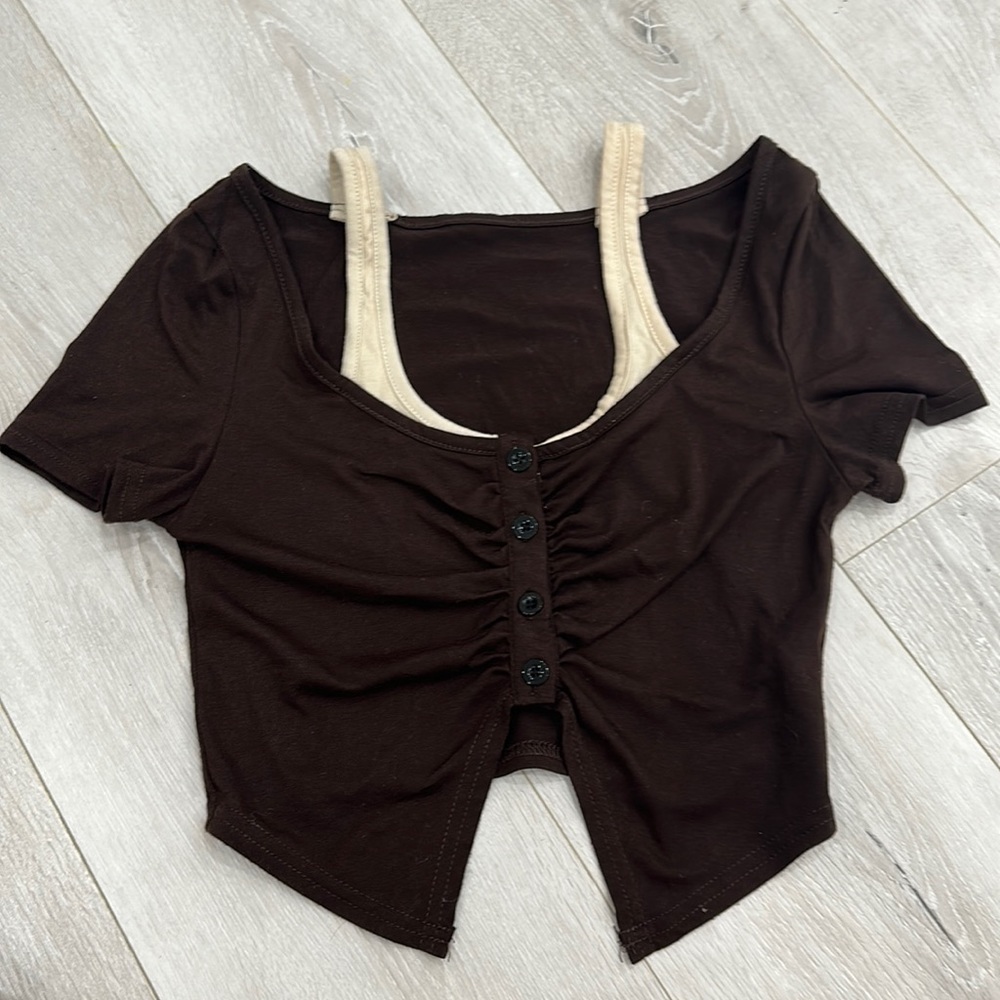 cut shirt with tank